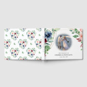 Mooie Waterverf Floral en Greenery Wedding Gastenboek (Volledig)