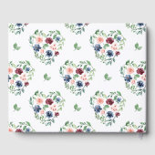 Mooie Waterverf Floral en Greenery Wedding Gastenboek (Achterkant)