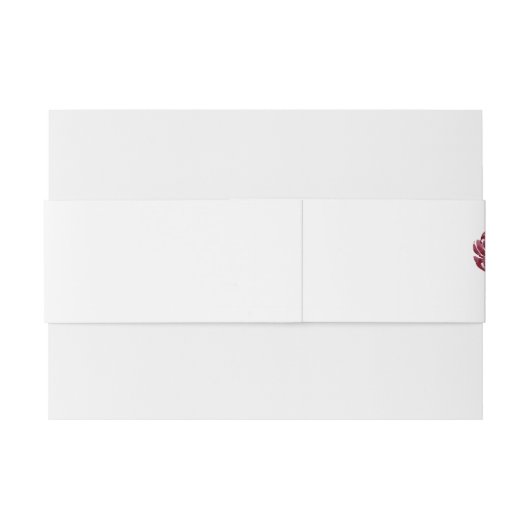 Mooie Waterverf Floral en Greenery Wedding Uitnodigingen Wikkel (Achterkant Voorbeeld)