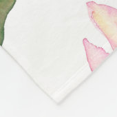 Mooie Waterverf Floral Fleece Deken (Hoek)