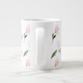 Mooie Waterverf Floral Grote Koffiekop (Achterkant)