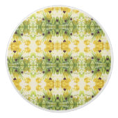 Mooie Waterverf Floral Heart Cabinet Pull Keramische Knop (Voorkant)