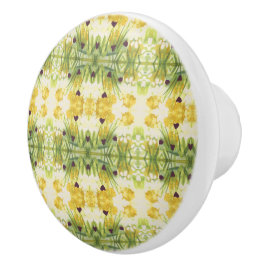 Mooie Waterverf Floral Heart Cabinet Pull Keramische Knop