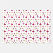 Mooie Waterverf Floral Inpakpapier Vel (Voorkant 3)