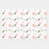 Mooie Waterverf Floral Inpakpapier Vel (Voorkant)