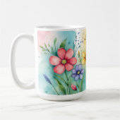 Mooie Waterverf Floral Koffiemok (Links)