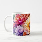 Mooie Waterverf Floral Koffiemok (Links)