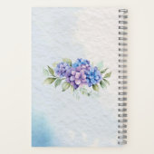 Mooie Waterverf Floral Motif Notitieboek (Achterkant)
