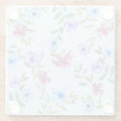 Mooie Waterverf Floral Onderzetter (Achterkant)