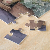 Mooie Waterverf Floral Storefront Legpuzzel (Zijkant)