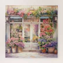 Mooie Waterverf Floral Storefront