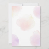 Mooie Waterverf Floral Unicorn Horn Birthday Kaart (Achterkant)