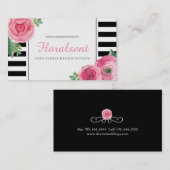 Mooie Waterverf Floral Visitekaartjes (Voorkant / Achterkant)