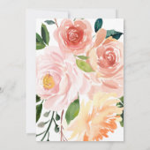 Mooie Waterverf Floral Vrijgezellenfeest Kaart (Achterkant)