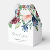 Mooie Waterverf Floral Wedding Bedankdoosjes (Achterkant)