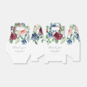 Mooie Waterverf Floral Wedding Bedankdoosjes (Uitgevouwen)