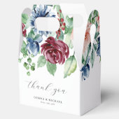 Mooie Waterverf Floral Wedding Bedankdoosjes (Geopend)