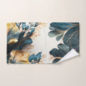 Mooie waterverf florale bad handdoek (Handdoek)