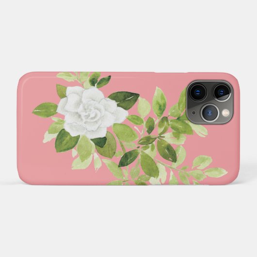 Mooie waterverf florale gardenia Case-Mate iPhone case (Achterkant (horizontaal))