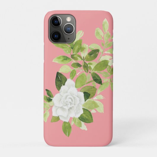 Mooie waterverf florale gardenia Case-Mate iPhone case (Achterkant)