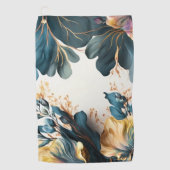 Mooie waterverf florale golfhanddoek (Voorkant)