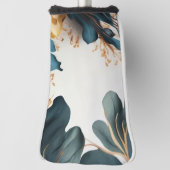 Mooie waterverf florale golfheadcover (Draai 90)