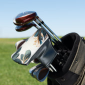 Mooie waterverf florale golfheadcover (Insitu)