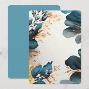 Mooie waterverf florale kaart