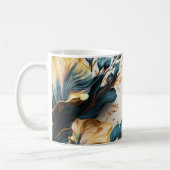 Mooie waterverf florale koffiemok (Links)