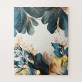 Mooie waterverf florale legpuzzel (Verticaal)