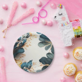 Mooie waterverf florale papieren bordje (Feest)