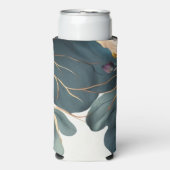 Mooie waterverf florale seltzer blikjeskoeler (Seltzer Voorkant)