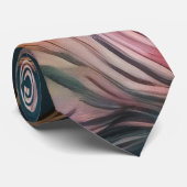 Mooie waterverf florale stropdas (Opgerold)