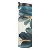 Mooie waterverf florale thermosbeker (Geroteerd rechts)