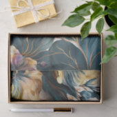 Mooie waterverf florale tissuepapier (Geschenk)