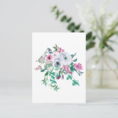 Mooie Waterverf Flowers Briefkaart (Staand voorkant)