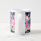 Mooie Waterverf Flowers Grote Koffiekop (Achterkant)