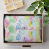 Mooie Waterverf Franse Macaroon | Macaron Patroon Tissuepapier (Geschenk)
