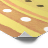 Mooie Waterverf Giraffe regenboogscène Poster (Hoek)