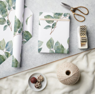 Mooie waterverf groen botanisch cadeaupapier