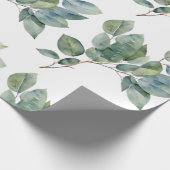 Mooie waterverf groen botanisch cadeaupapier (Hoek)