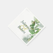 Mooie waterverf groene servetten (Hoek)