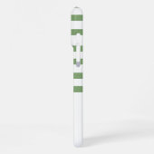Mooie waterverf groene strik strepen iPhone hoesje (Linkerkant)