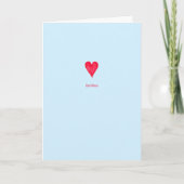 Mooie waterverf hart Valentijnsdag kaart (Voorkant)