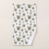 Mooie waterverf hommel ontwerp | Zachte pastel bij Bad Handdoek (Handdoek)