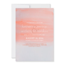 Mooie waterverf huwelijksuitnodiging