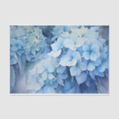 Mooie Waterverf Hydrangea Decoupage Tissuepapier (Voorkant)