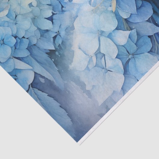 Mooie Waterverf Hydrangea Decoupage Tissuepapier (Detail)