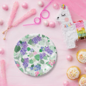 Mooie Waterverf Hydrangea Mix Papieren Bordje (Feest)