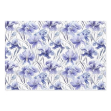 Mooie Waterverf Iris-ventilatorlichte Paarse kunst